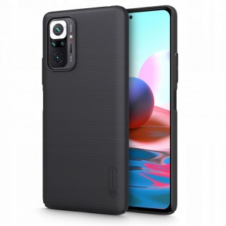 Заден твърд гръб Nillkin Frosted Shield за Xiaomi Redmi Note 10 / Redmi Note 10s, черен