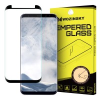 Закалено стъкло за цял екран Wozinsky 3D за Samsung G950 Galaxy S8 ,черна рамка