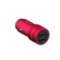 Зарядно устройство за кола DEVIA SM7 QC 3.0 , 30W, Универсално , 2 х USB, червено